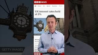 Bank of England holds interest rates at 5% #youtubeshort #bankofengland #moneymantv