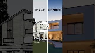 Render 3D with AI in 1 Minute! #architecture #ai #promeai #rendering #sketchup #vray #lumion