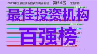 2019中国最佳创业投资机构百强榜！