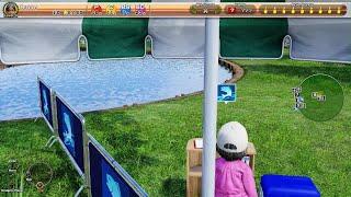 Everybody's Golf - I froze at the fishing stand with tent lol