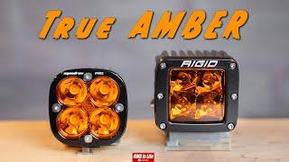 Baja Designs (Factory Amber) vs RIGID Industries (Amber Pro) comparison