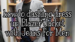 How to dashing dress up Blazer Jacket with Jeans | Marriage Reception Dress | Tamil Bride Groom