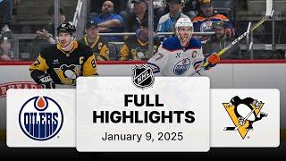 NHL Highlights | Oilers vs. Penguins | January 09, 2025