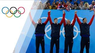 USA men win 4x200m Relay gold