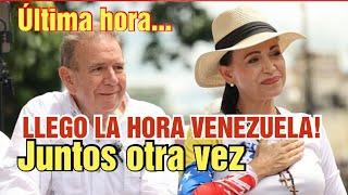 Edmundo González y María corina  juntos en Venezuela otra vez...