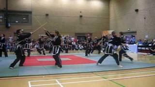 Kyo Sa Nim Mike Garrod and Jyo Kyo Nim Pete Garrod Staff Sparring