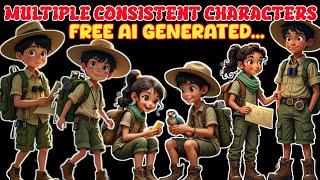 Consistent Character AI generator//how to create multiple consistent ai characters #freeaitools