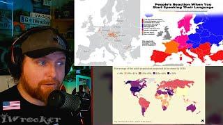 American Reacts to Honest Maps of The World..