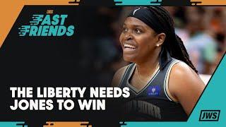 The Liberty NEED Jonquel Jones to step up! | Fast Friends with Kelley O'Hara and Lisa Leslie