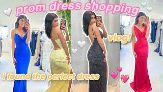 PROM DRESS SHOPPING VLOG 2021 * i found the perfect dress!*