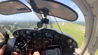 Flight in a Piper Cherokee 180 | KHKY to KCRE | Blue Ridge to the Coast!
