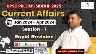 Master 4 Months of Current Affairs (Jan-April 2024) for UPSC Prelims 2025 | Part- 1