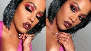 DARK BURGUNDY FALL MAKEUP TUTORIAL | MAKEUPSHAYLA