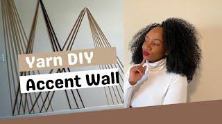 YARN DIY ACCENT WALL | MAKEOVER OFFICE SPACE | IAMDECINTA