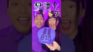 Random BTS Purple Black Food Challenge ASMR #asmr #mukbang