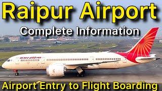 Raipur Airport Tour | Swami Vivekananda Airport Raipur Complete Information