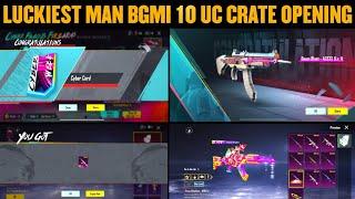  Bgmi 10 UC Luckiest Crate Opening | Cyber Famous Firearms Crate Opening | Trick To Live Crate Open