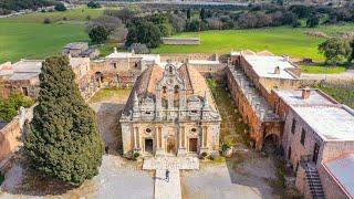 Arkadi Monastery Rethymnon Crete Greece 4K