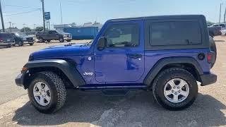 Candy Blue !!! Metallic ocean blue 2019 2 door jeep wrangler