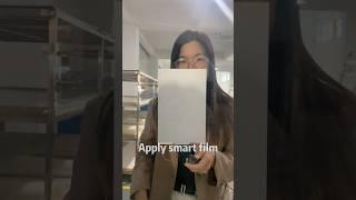 Are you interested in this new market?#smartfilm #privacyfilm #smartglass #hightech #pdlc #factory