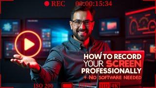 How to Record Your Computer or Laptop Screen Without Software