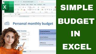 Easy Personal Budget in Excel for Beginners! (Free Template or Manually)