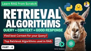 GenAI RAG LLM Retrieval Strategies and Algorithms | Ranking Algorithms | Learn RAG from Scratch