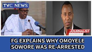 Federal Government explains why Omoyele Sowore was re-arrested