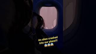 An alien crashed into our plane!!! non human biologics splattered #airplanes #weirdstories #shorts