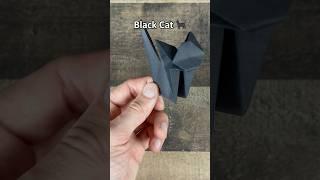 Easy origami cat | how to make paper black cat