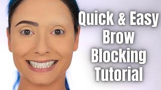 EYEBROW COVERING TUTORIAL | HOW TO CONCEAL EYEBROWS QUICK & EASY