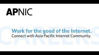 Working at APNIC