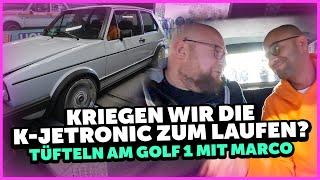 JP Performance - Tüfteln am Golf 1 mit Marco! | Kriegen wir die K-Jetronic zum laufen?