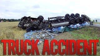 Two trucks after accident on the same road | KrychuTIR™