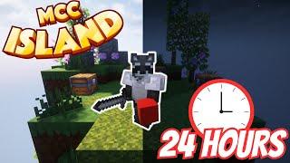 Playing Minecraft Sky Battle for 24 HOURS