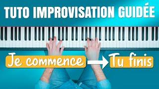 TUTO IMPROVISATION : Un accompagnement PARFAIT pour JOUER TA MUSIQUE au Piano (niveau tout débutant)