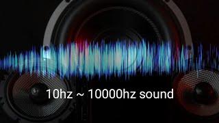 10hz ~ 10000hz sound, test tone, test bass subwoofer, speaker cleaner sound, pembersih speaker hp
