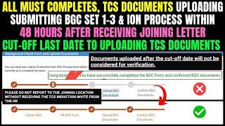 WHAT'S NEXT AFTER TCS JOINING LETTER? BGC CUT-OFF? OFFER LETTER REVOKED & JOINING CANCELLED CRITERIA