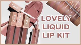 LOVELY LIQUID LIP KIT SWATCHES