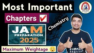 IIT JAM 2025 Chemistry Most Important Chapters|| Maximum Weightage  || Inspire Chemistry ️