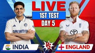  IND vs ENG Test: India vs England 1st Test Day 5, 3rd session | Live Cricket Score & Commentary