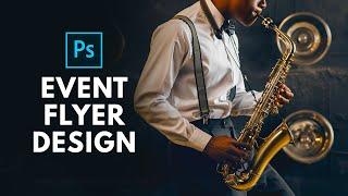 How to Design an Event Flyer Poster in Photoshop – How to Use Adobe Photoshop (Part 10)