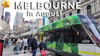 Exploring Melbourne City in August Australia 4K Video