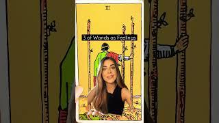 Tarot Cards as Feelings: 3 of Wands #shorts #tarotcardmeaning #howdotheyfeel