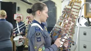 148 (Barnsley) Squadron playing the Bell Lyre