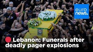  LIVE - Lebanon: Funerals held after deadly pager explosions | euronews 