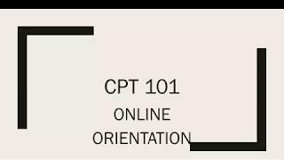 CCTC Online Orientation Part I - Course Syllabus