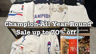 CHAMPION All Year Round Sale up to 70% off l Acienda Designer Outlet Silang Cavite 