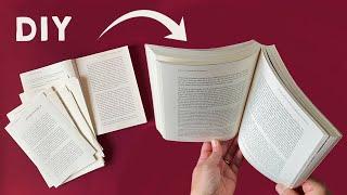 How to BIND Single Sheets   ​​How to Repair a BOOK [  NO sewing ! ] Bookbinding Tutorial