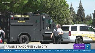 Armed suspect barricaded self in Yuba City home after allegedly killing someone